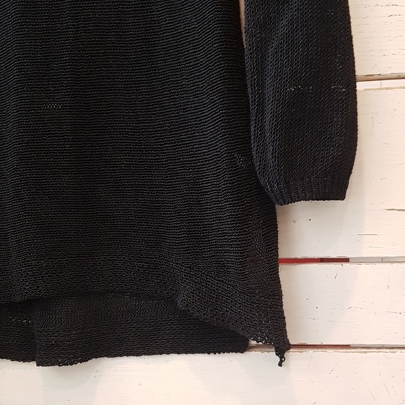 Club Monaco drapey semi-sheer tunic sweater S - Picture 3 of 7